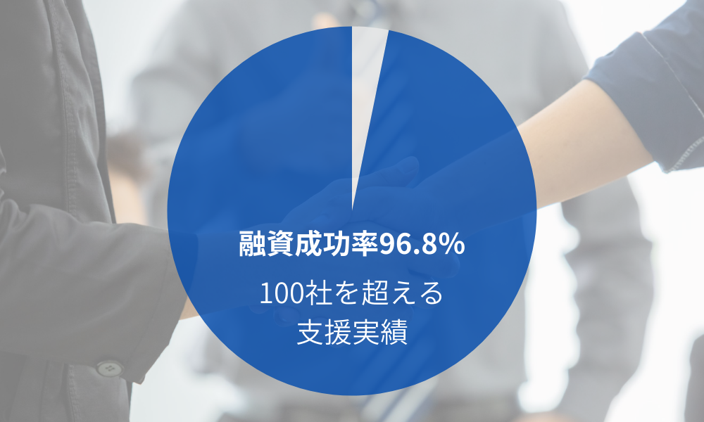 NTOコンサルティングの融資の成功率は96.8％